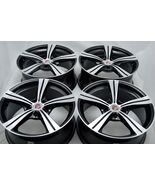 New DDR R15 18x8 5x114.3 38mm Offset Black Polished 18" Rims Wheels (Set... - $839.00