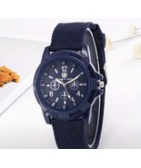 Military Army Men&#39;s Quartz Sport Wrist Watch Casual Nylon Canvas Strap - $236.30 MXN