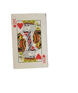 Vintage Matchbook Playing Card King Hearts 10 Spades Full Unstruck Adver... - €14,43 EUR