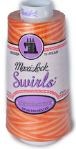 Maxi Lock Swirls Orange Creamsicle Serger Thread 53-M51 - £10.35 GBP