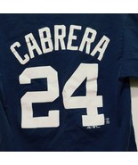 Detroit Tigers Shirt Miguel Cabrera 24 Baseball Majestic Size M Mens 200... - £14.79 GBP