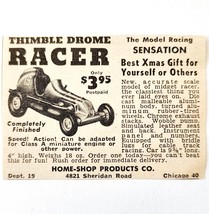 1947 Thimble Drome Racer Toy Model Racing Car Advertisement Home Shop To... - $369.57 MXN
