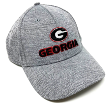 University Of Georgia Bulldogs Uga Logo Grey Curved Bill Adjustable Hat Cap Nwt - £17.42 GBP