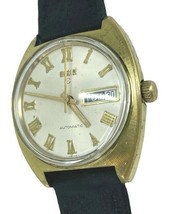 Vintage 60&#39;s/70&#39;s Men&#39;s ELGIN Automatic Watch Day/Date Roman Numerals - £88.65 GBP