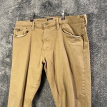 Polo Ralph Lauren Jeans Mens 38W 27L 38x27 Tan Hampton Relaxed Straight - $16.23