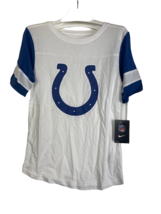 NIKE Women&#39;s Indianapolis Colts Horse Shoe Logo Football T-Shirt, White/Blue, XS - £19.70 GBP