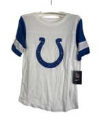 NIKE Women&#39;s Indianapolis Colts Horse Shoe Logo Football T-Shirt, White/... - £19.82 GBP
