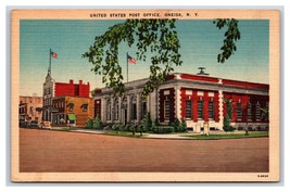 United States Post Office Oneida New York NY UNP Linen Postcard N23 - £2.19 GBP