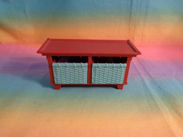 Fisher Price Loving Family Dollhouse Bench Seat Toy Box Nursery / Living Room - £2.17 GBP