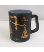 Vintage Federal Astrology Zodiac Sign Libra The Scales Milk Glass Coffee... - $13.52 CAD