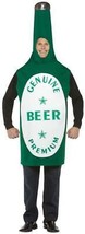 Beer Bottle Costume Adult Alcohol Green Tunic Halloween Party Unique Cheap GC302 - £36.15 GBP