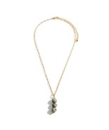 Dalmation Jasper 3 Bead Gold Link Necklace - €12,83 EUR
