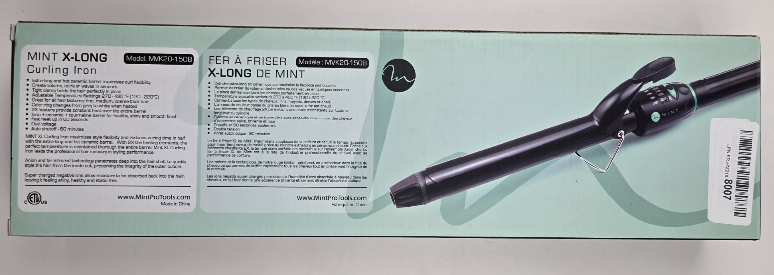 MINT Professional Extra Long Hair Curling Iron 1 1/2 inch | 2-Heater Cer... - $79.20