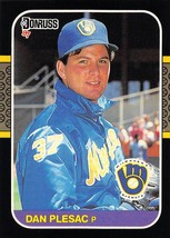 1987 Donruss #214 Dan Plesac RC Rookie Card Milwaukee Brewers ⚾ - $0.89