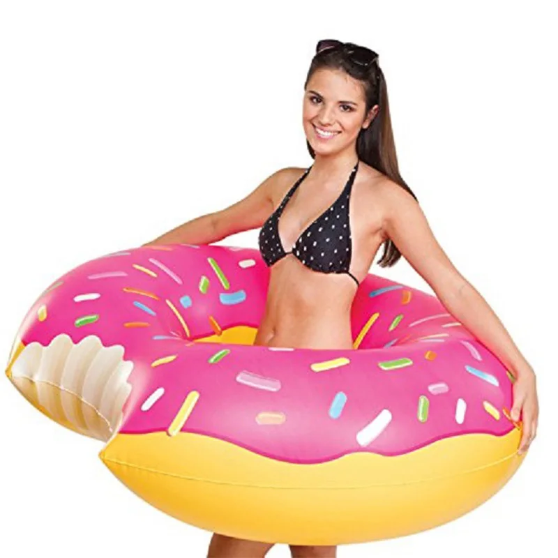 Sporting Rooxin Inflatable Swimming Ring Donut Pool Float for Adult Kids Swimmin - £25.89 GBP