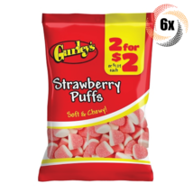 6x Bags Gurley&#39;s Strawberry Puffs Soft Chewy Candy | 2.25oz | Fast Shipping - £11.83 GBP