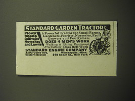 1928 Standard Garden Tractor Ad - Plows seeds cultivates mows hay and lawns - £13.91 GBP