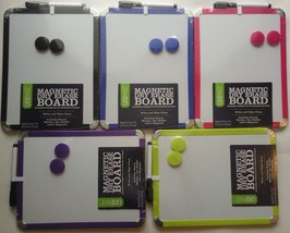 MAGNETIC DRY ERASE BOARD W 2  MAGNETS &amp; MARKER 8.5&quot; x 11&quot; SELECT: Color ... - $4.49