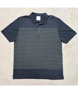 Bellwood Men&#39;s Gray w/ Yellow Stripe Made in Italy Polo Shirt - Size 56 ... - $29.95