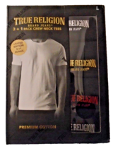 True Religion 100% Cotton Black T-shirts 4 Pack Men’s Crew Neck Size L New NWT - $25.01