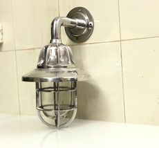 Bath Bar Lighting Aluminum Replica Marine Antique Outdoor Wall Lamp with... - $98.01