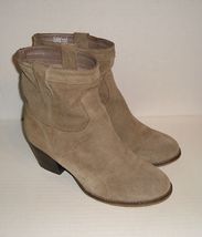 STEVE MADDEN SHAKKERR Women&#39;s Mocha Suede Ankle Pull-On Western Boots Sh... - £21.92 GBP