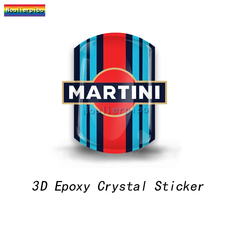 3D Personalized Crystal Top Gel Decal Martini Racing Launch  Die Cut Vinyl Car M - £13.39 GBP