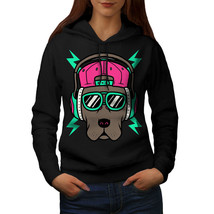 Wellcoda Dog Rap Street Cool Headphone Womens Hoodie - $41.67