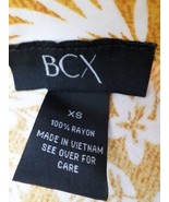 NEW BCX Women&#39;s Pencil Skirt XS Floral Ochre-Mustard NWT - £8.52 GBP