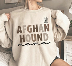 Afghan Hound Mama Sweater, Retro Afghan HoundGift, Afghan Houndcrewneck, Afghan  - £35.81 GBP