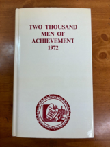 1972 Two Thousand Men of Achievement Hardcover Book w/ Dust Jacket - 4th Edition - £64.21 GBP