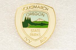 Vintage Jewelry Membership Pin Oregon State Parks Volksmarch IVV AVA - $12.86