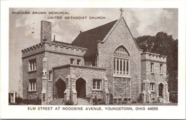 1973 United Methodist Church Brown Memorial Youngstown Ohio Posted Postcard - $9.95