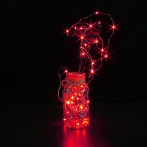 6 Pack Red Fairy String Lights Battery Operated Fairy Lights Firefly Lights Micr - £22.90 GBP