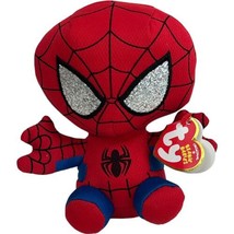 TY Beanie Babies SPIDERMAN Plush Stuffed Toy Marvel 2018 6” Superhero Ne... - $7.61