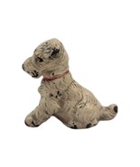 ANTIQUE FOX TERRIER DOG CAST IRON HUBLEY CARD HOLDER PAPERWEIGHT - $74.23
