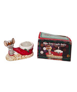 Vintage Christmas Holiday Mouse Decorative Votive Candle Holder - $9.89