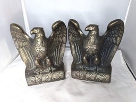 VTG Cast Metal Eagle Bookends Colonial Set Heavy 6&quot; - $173.25