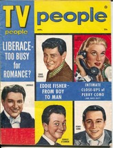 TV People 1/1955-Atlas-Liberace-Eddie Fisher-Joan Caulfield-Martin &amp; Lewis-VG - £41.50 GBP
