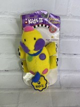 Kids II Shakin Shaking Critters Stuffed Plush Yellow Spotted Dog Puppy Pull Toy - £27.68 GBP