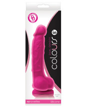 &quot;Colours Dual Density 5&quot;&quot; Dong W/balls &amp; Suction Cup&quot; - £34.63 GBP+