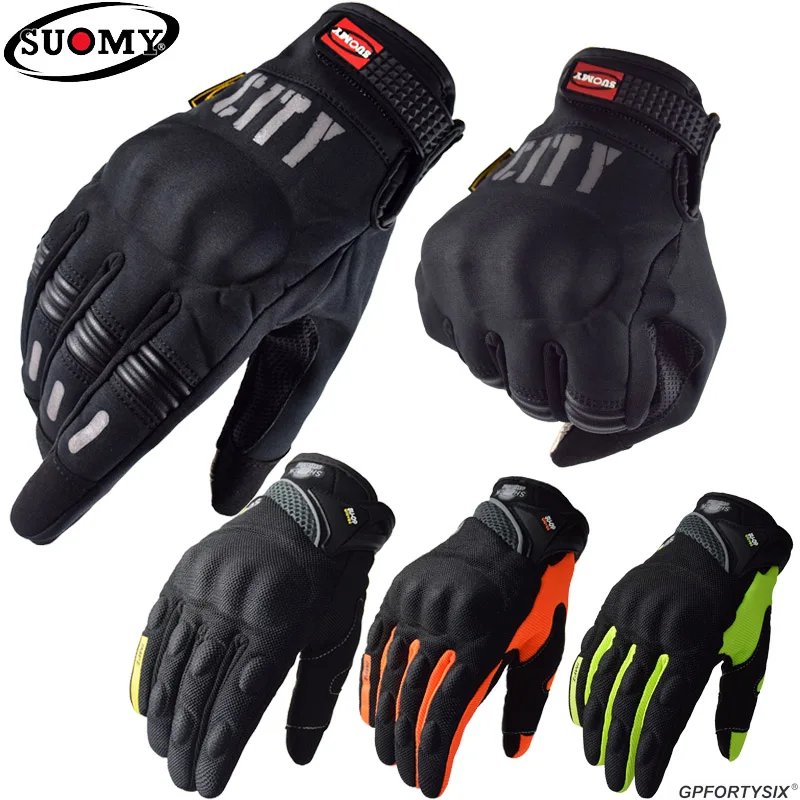 Suomy City Gloves Touch Screen Waterproof Motorcycle Gloves Racing - £16.79 GBP+