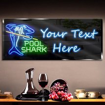 Personalized Pool Shark Neon Sign 600mm X 250mm - £99.51 GBP+