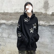 KOSAHIKI Hoodies Jackets Women Streetwear Hip Hop  Print Tops Y2k Aesthetic Swea - £73.67 GBP