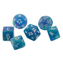 Chessex Polyhedral 7-Die Festive Set - Waterlily/White - $27.67