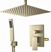 Shower System With A 12-Inch Rain Shower Head, A Handheld Shower Head, A - £152.55 GBP