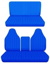 Fits 1973 Dodge Charger SE Front with console and solid Rear seat covers blue - £112.09 GBP