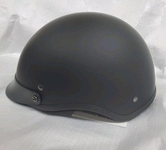 Vcan V531 Cruiser Adult Motorcycle Half Helmet Solid Black Lg 59-60cm Certified image 5