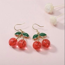 Cherry Dangle Drop Earrings for Women - £7.89 GBP