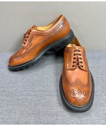 Gorgeous TOD&#39;S Light Brown Brogue Wingtips Lace Up Shoes Size 12 - £158.64 GBP